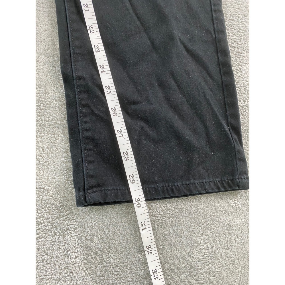 Marc Anthony Mens Slim Straight Fit Stretchwaist Black Pants 36W 32L Cotton - Picture 11 of 15